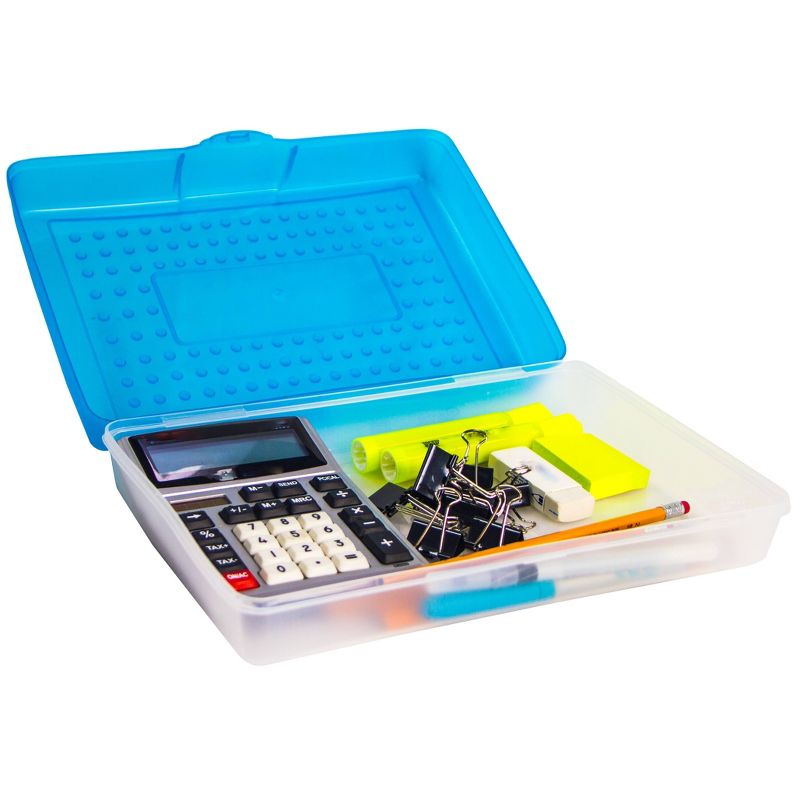 Storex 12pk Large Pencil Boxes - Blue