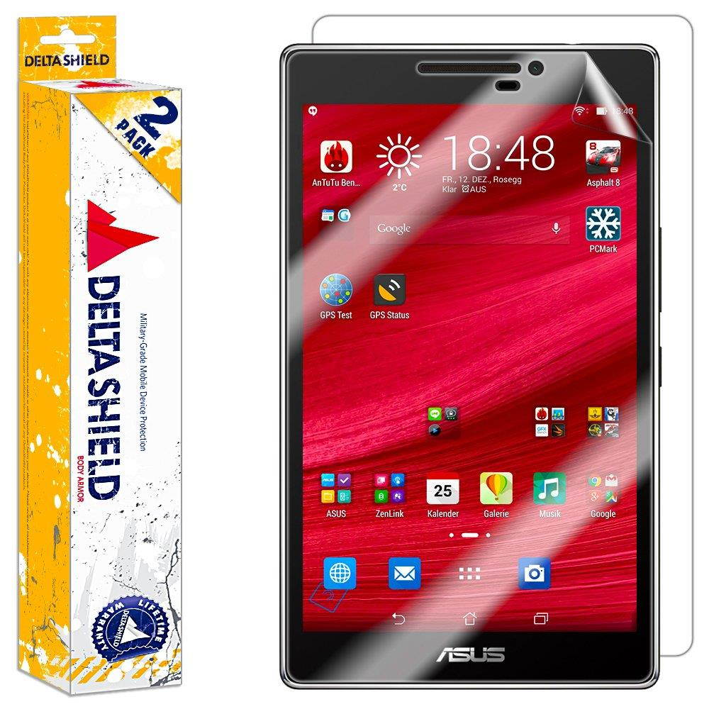 DeltaShield Full Body Skin for Asus ZenPad 7.0 (Z370C)(2-Pack)(Screen Protector Included) Front and Back Protector BodyArmor Non-Bubble Military-Grade Clear HD Film