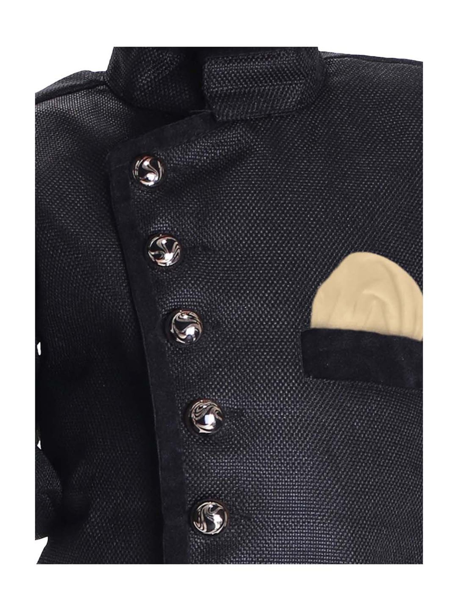 VASTRAMAY Boys Turquoise Floral Full Sleeves Indowestern