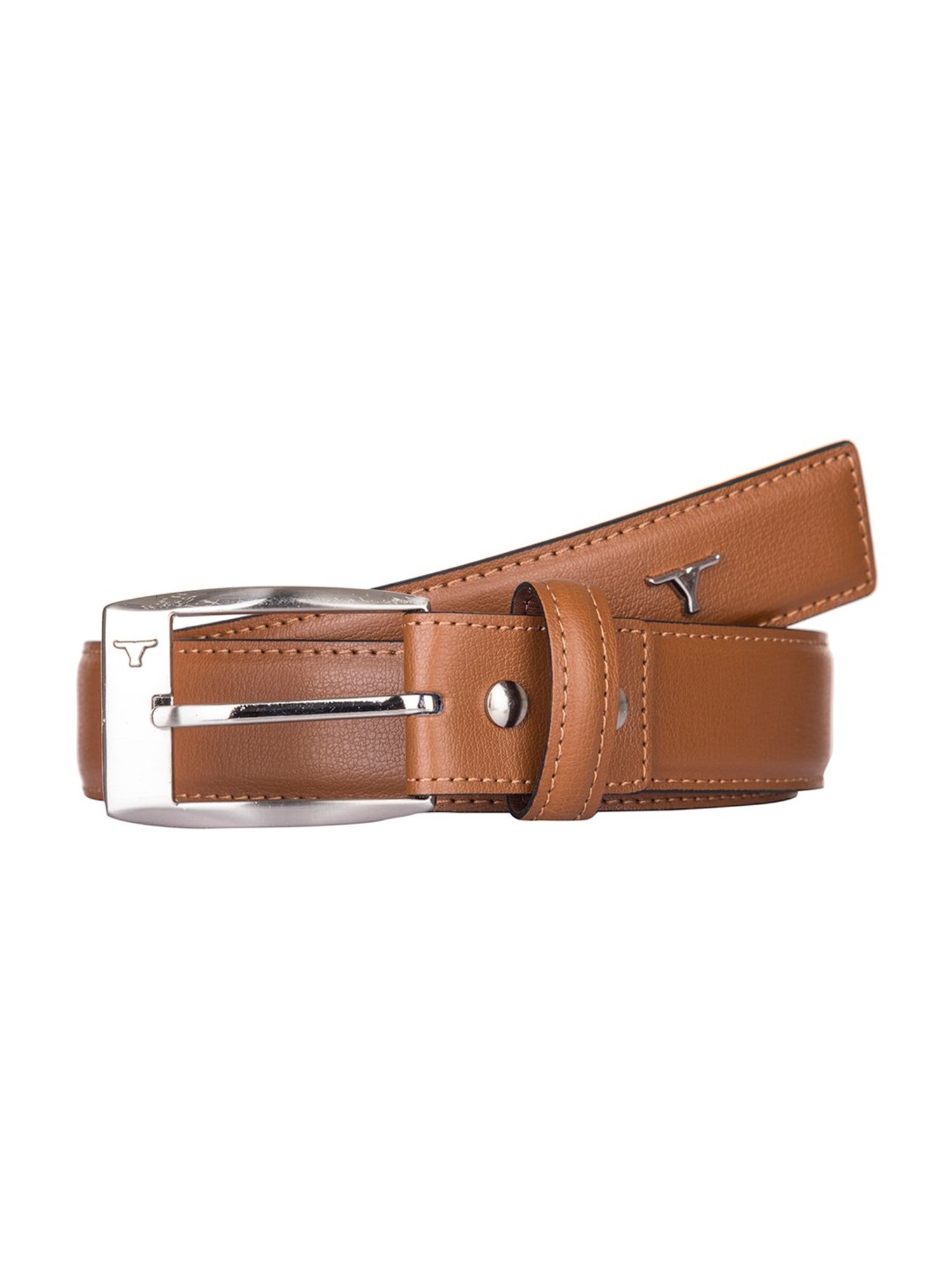 BULCHEE Tan Leather Formal Belt for Men