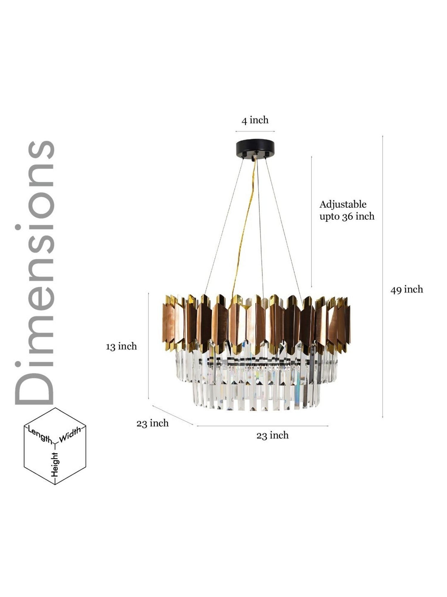 DecorativeRay Golden Chandiler - Set of 1