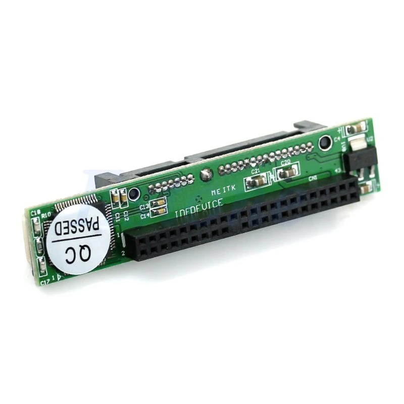 IDE 44pin 2.5" HDD Drive Female to 7+15pin Male SATA Adapter Converter Card 781A