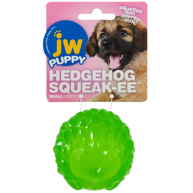 JW Pet Hedgehog Squeak-Ee Ball Dog Toy - Green - S