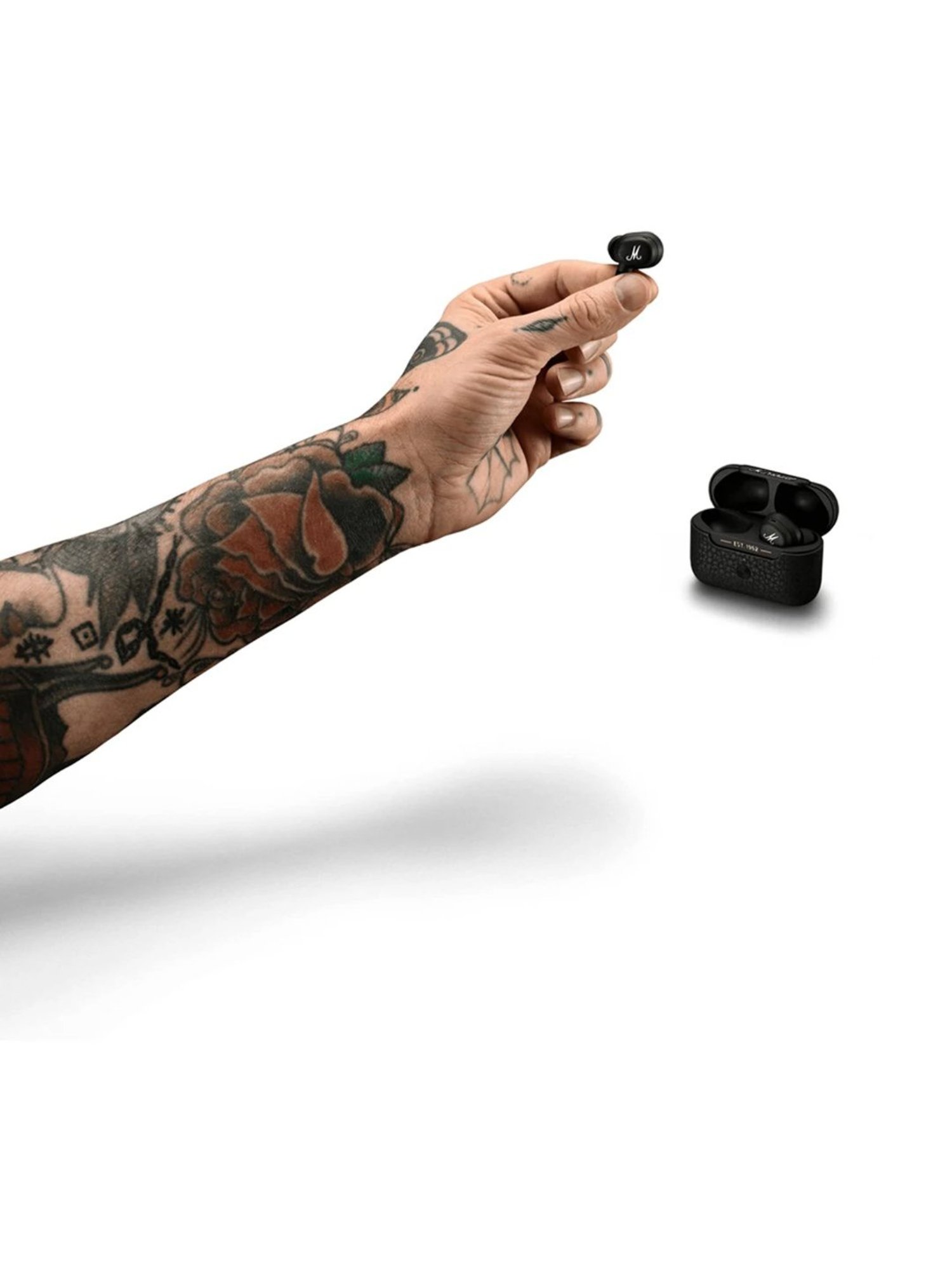 Marshall Motif True Wireless Noise Canceling in Ear Earbuds (Black)