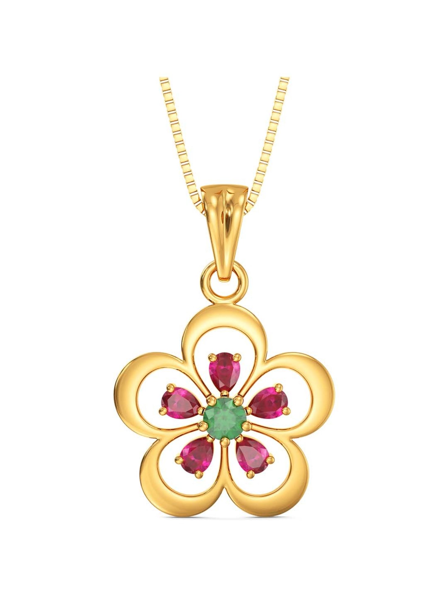 Joyalukkas 22k Gold Gemstone Pendant