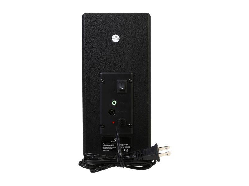 GOgroove BassPULSE Computer Speaker System with Blue LED Glow Lights & Powered Subwoofer - Works with PC, Apple MAC, ASUS, Acer, Alienware, CybertronPC, Dell, HP & More Computers