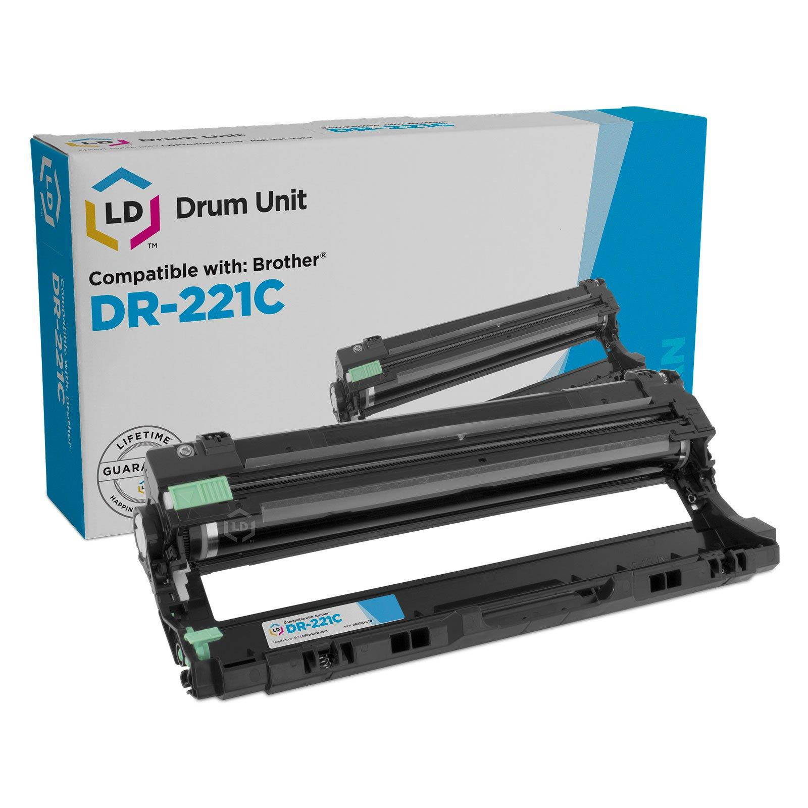 LD Compatible Drum Unit Replacement for Brother DR221 (Black, Cyan, Magenta, Yellow, 4-Pack)