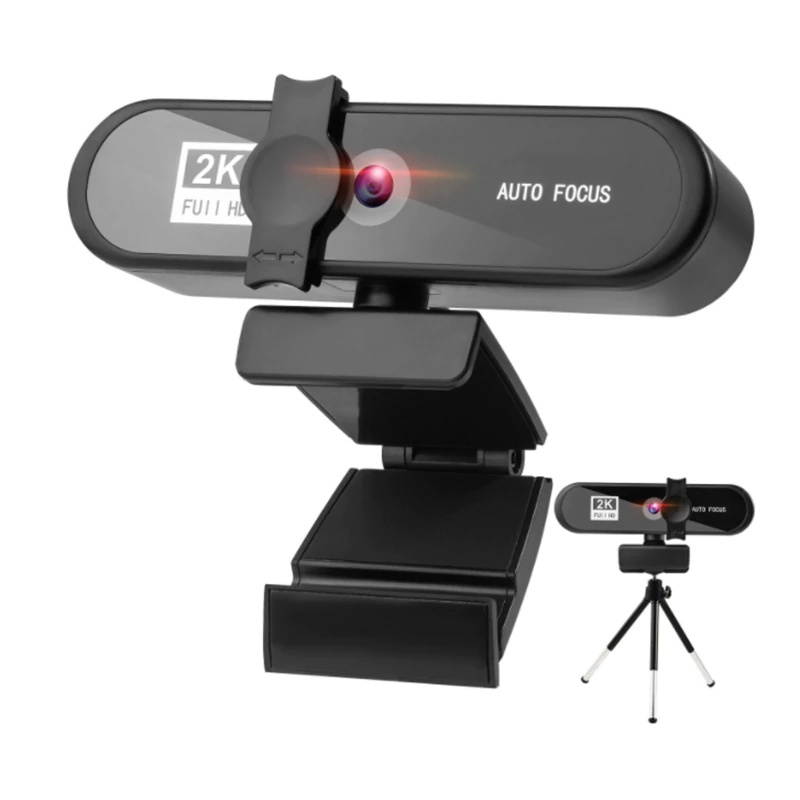 Webcam 1080P Computer Camera with Privacy Cover USB Connection Built-in Noise-reduction Microphone for Live Video