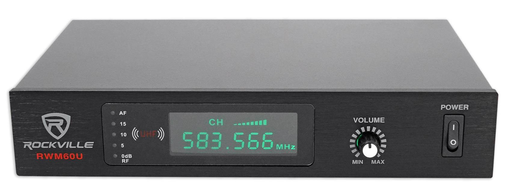 Rockville RPG8 8" Powered 400 Watt 2-Way PA Speaker System + Headset Microphone