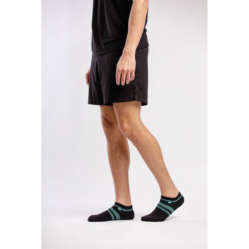 Pair of Thieves Men's 3pk Cushion Low Cut Casual Socks - Blue/Green/White 8-12