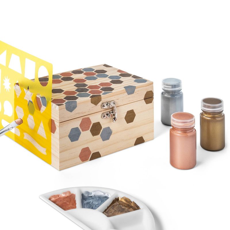 6ct Metallic Brushed Acrylic Paints - Mondo Llama™