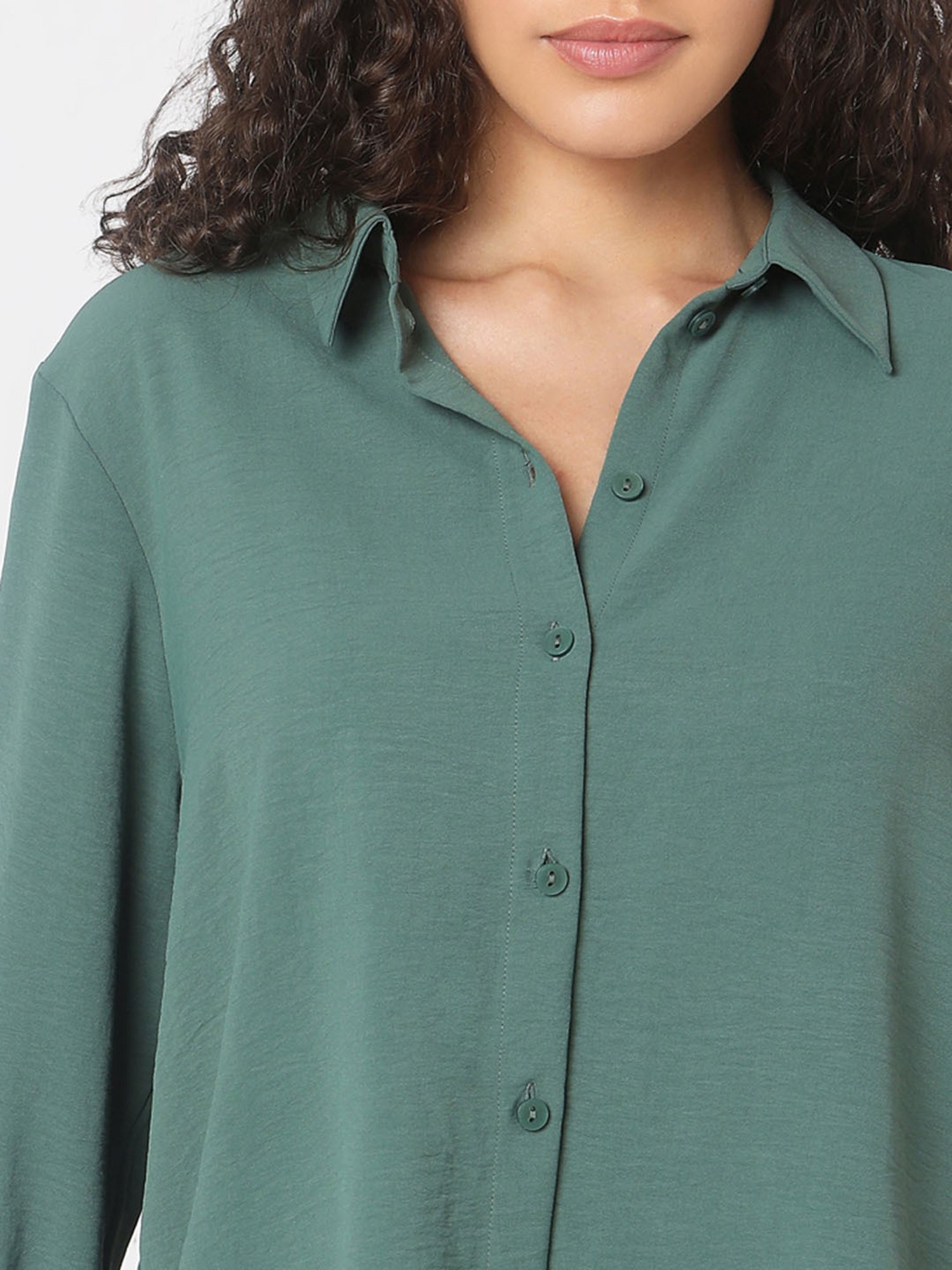 Annabelle by Pantaloons Black Polka Dots Shirt