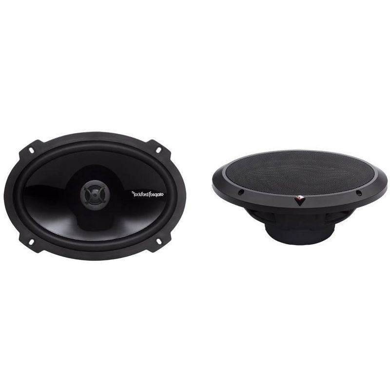 2) Rockford Fosgate P1692 6x9" 150W 2-Way +2) R165X3 6.5" 90W 3-Way Car Speakers