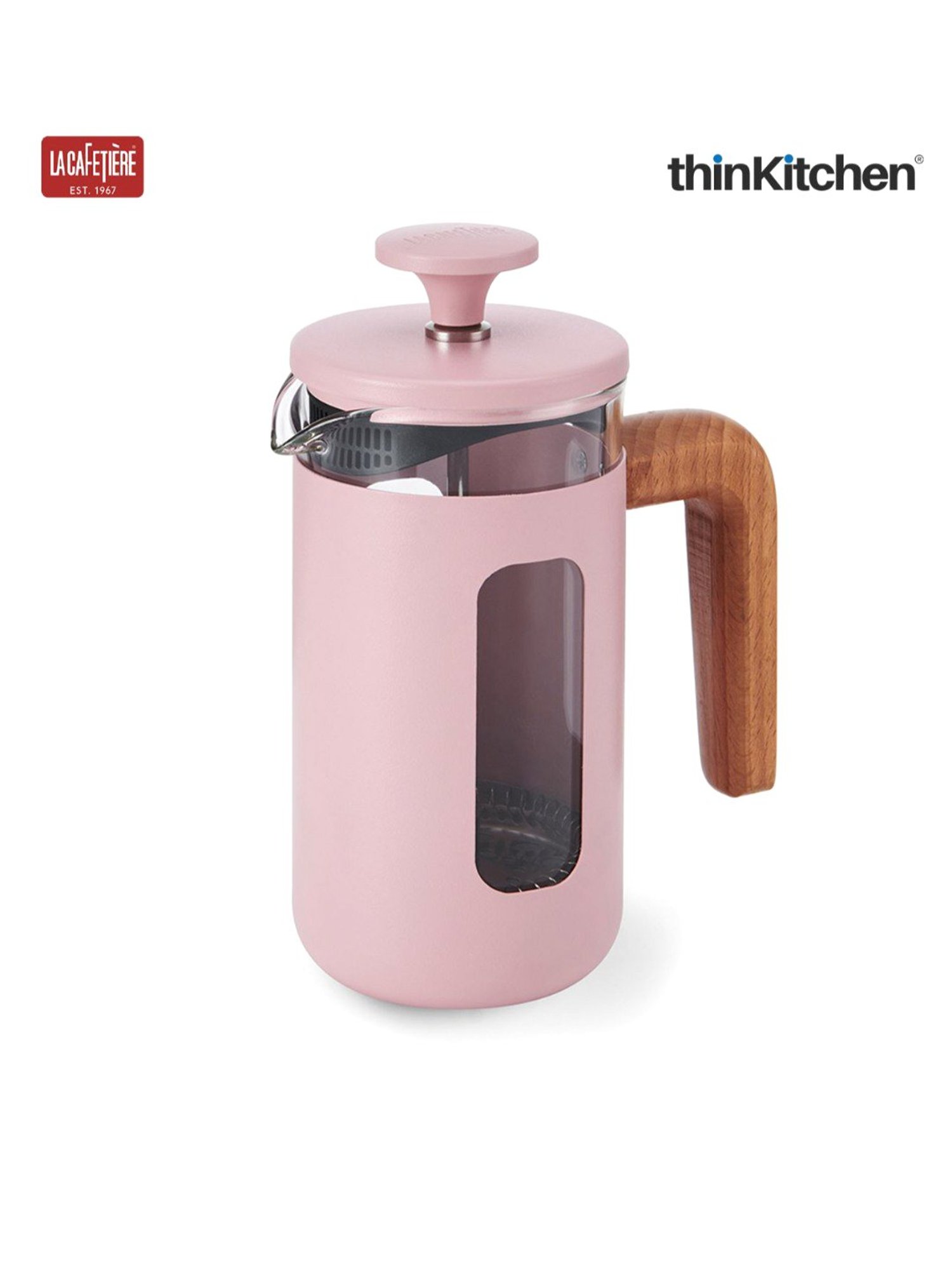 La Cafetiere Pink Stainless Steel Coffee Maker (350ml)