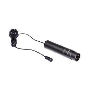 Movo LV4-O XLR Phantom Power Lavalier Omnidirectional Microphone, with Lapel Clip and Windscreen