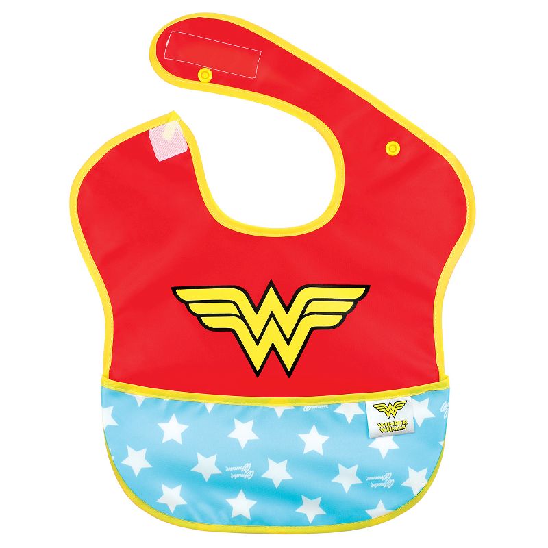 Bumkins Baby Girls' Wonderwoman Waterproof Superbib With Cape