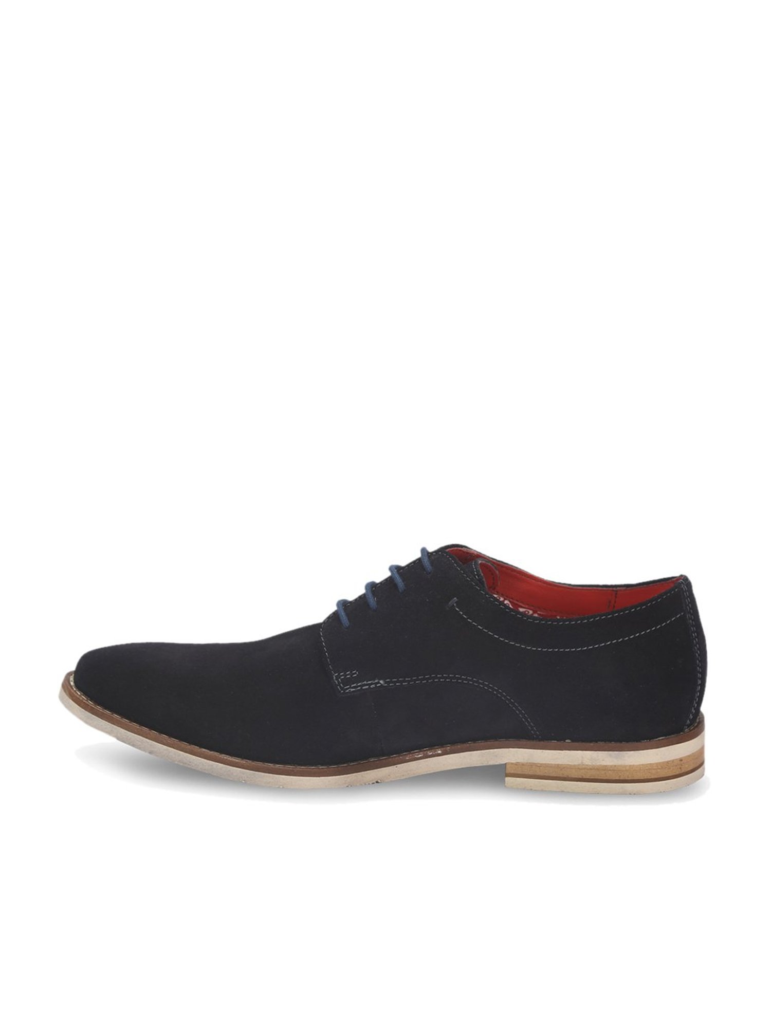 V8 by Ruosh Men's Venice Navy Derby Shoes