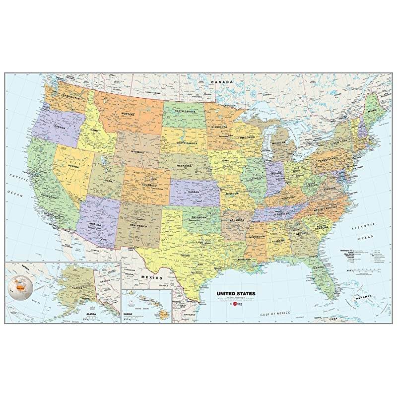 Usa Dry Erase Map Decal