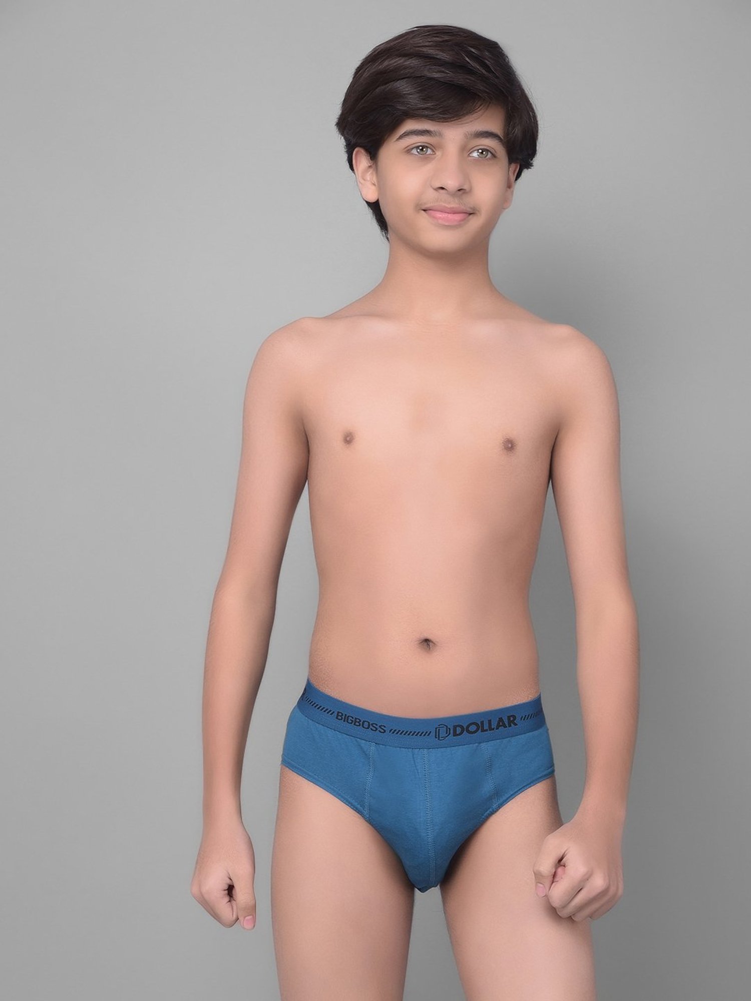 Dollar Bigboss Boys Multicolor Solid Briefs (Pack Of 5)