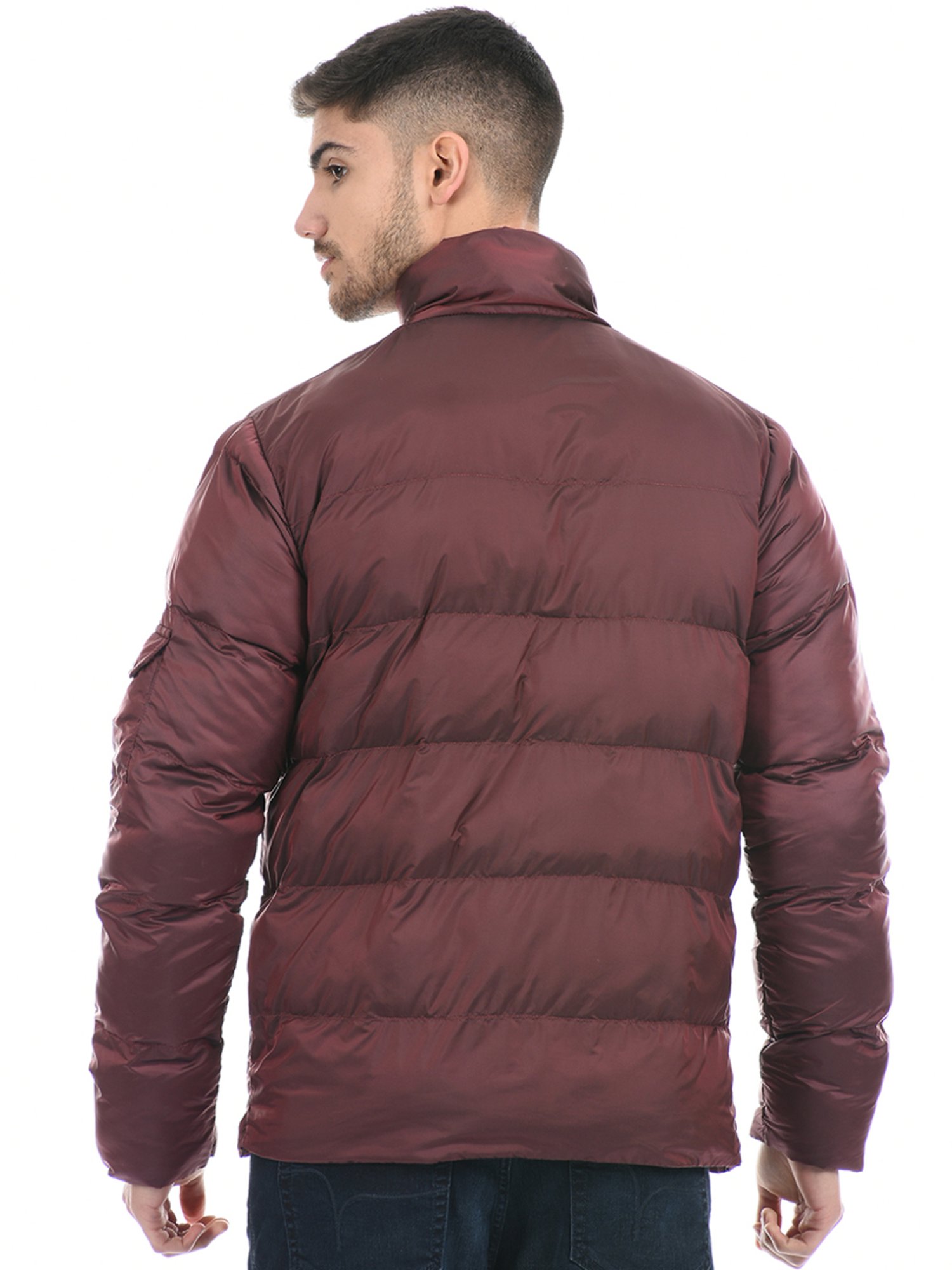London Fog Purple Regular Fit Quilted Quilted Jacket