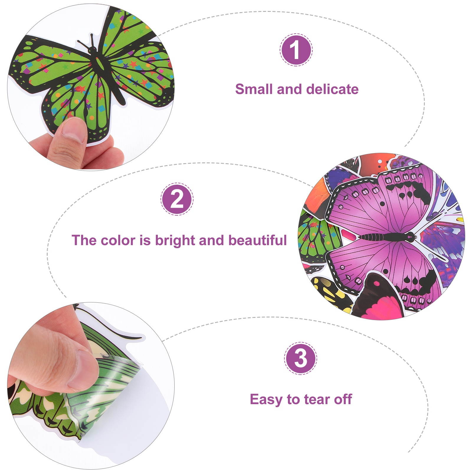 20pcs Fashion  Butterfly  Anti-Collision  Prevent Bird Strikes Glass Sticker Paste  Clings Window Clings for Office Shop