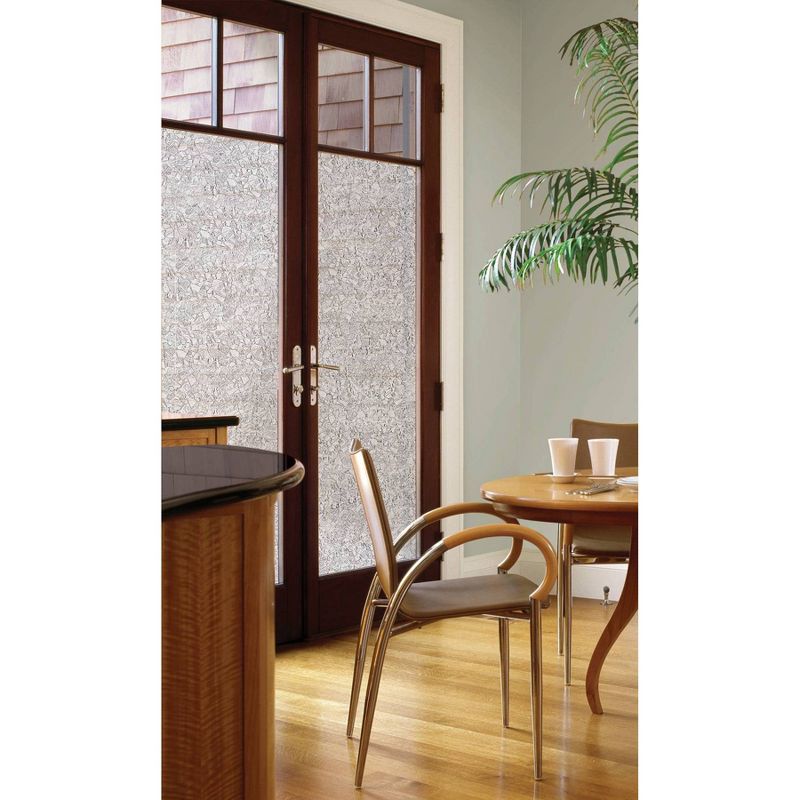 Brewster Mosaic Door Privacy Film Medium Clear