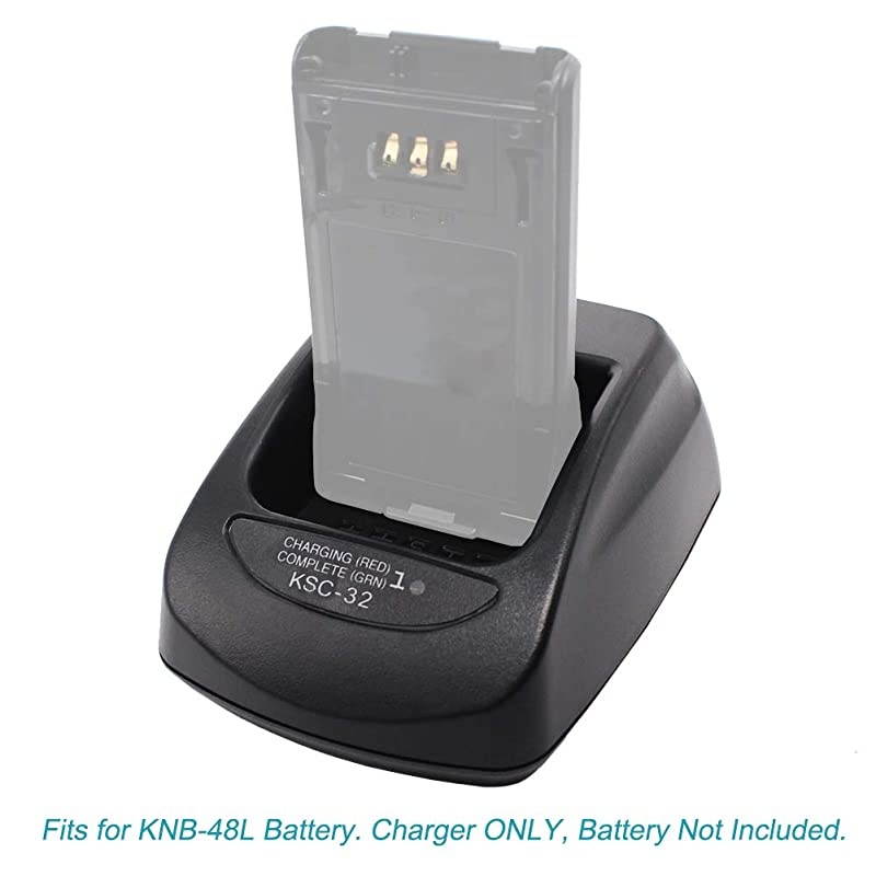Charger Compatible for Kenwood Radio THD72A TK2180 TK3180 TK5210 TK5310 NX5200 NX5300 NX5400 NX410 NX411 Compatiable Battery KNB48L32N33L43L47L31A50NC54N
