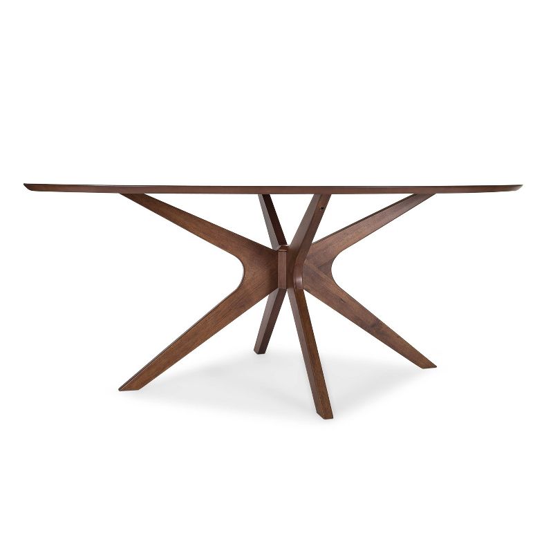 Farrah Oval Dining Table Walnut - Poly and Bark