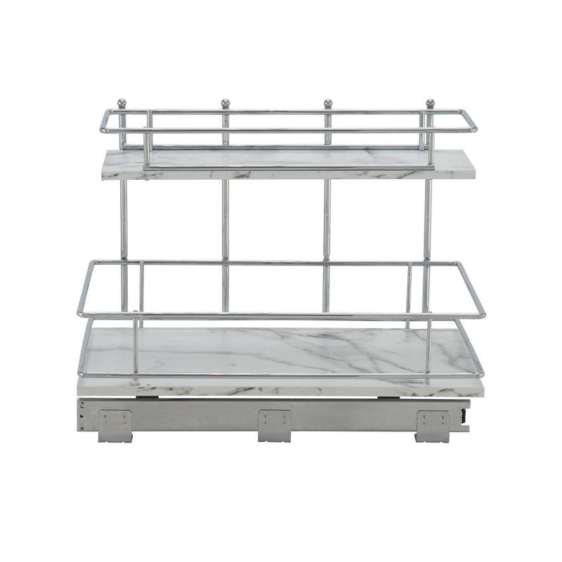 Household Essentials 12" Under Sink Extended Organizer Faux Marble