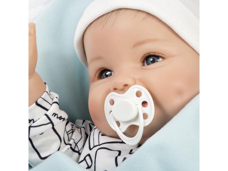 Paradise Galleries Realistic Chubby Baby Boy Doll - Big Boy with fat rolls and magnetic pacifier, 5-Piece Reborn Doll Set