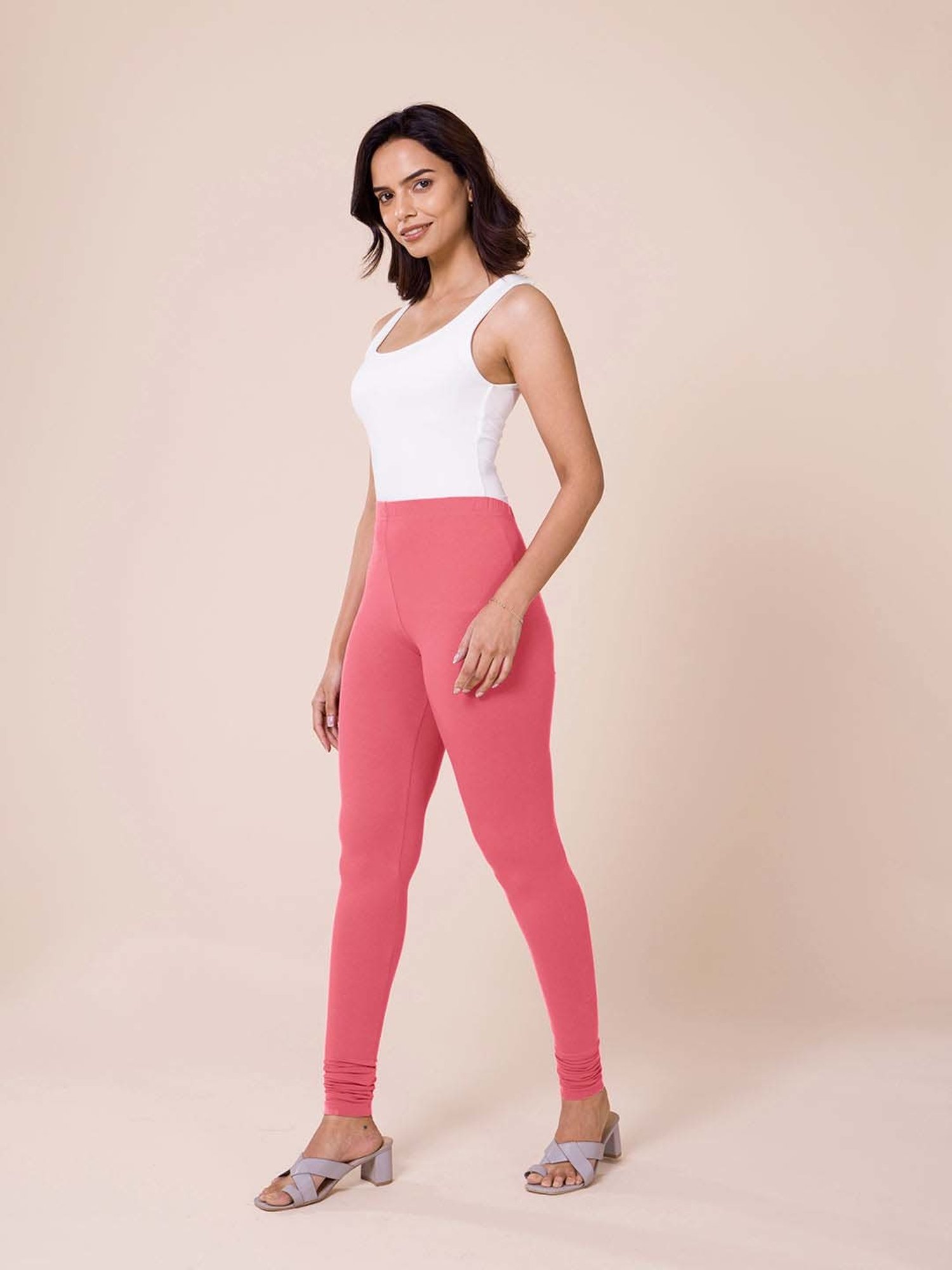 Go Colors! Pink Cotton Leggings