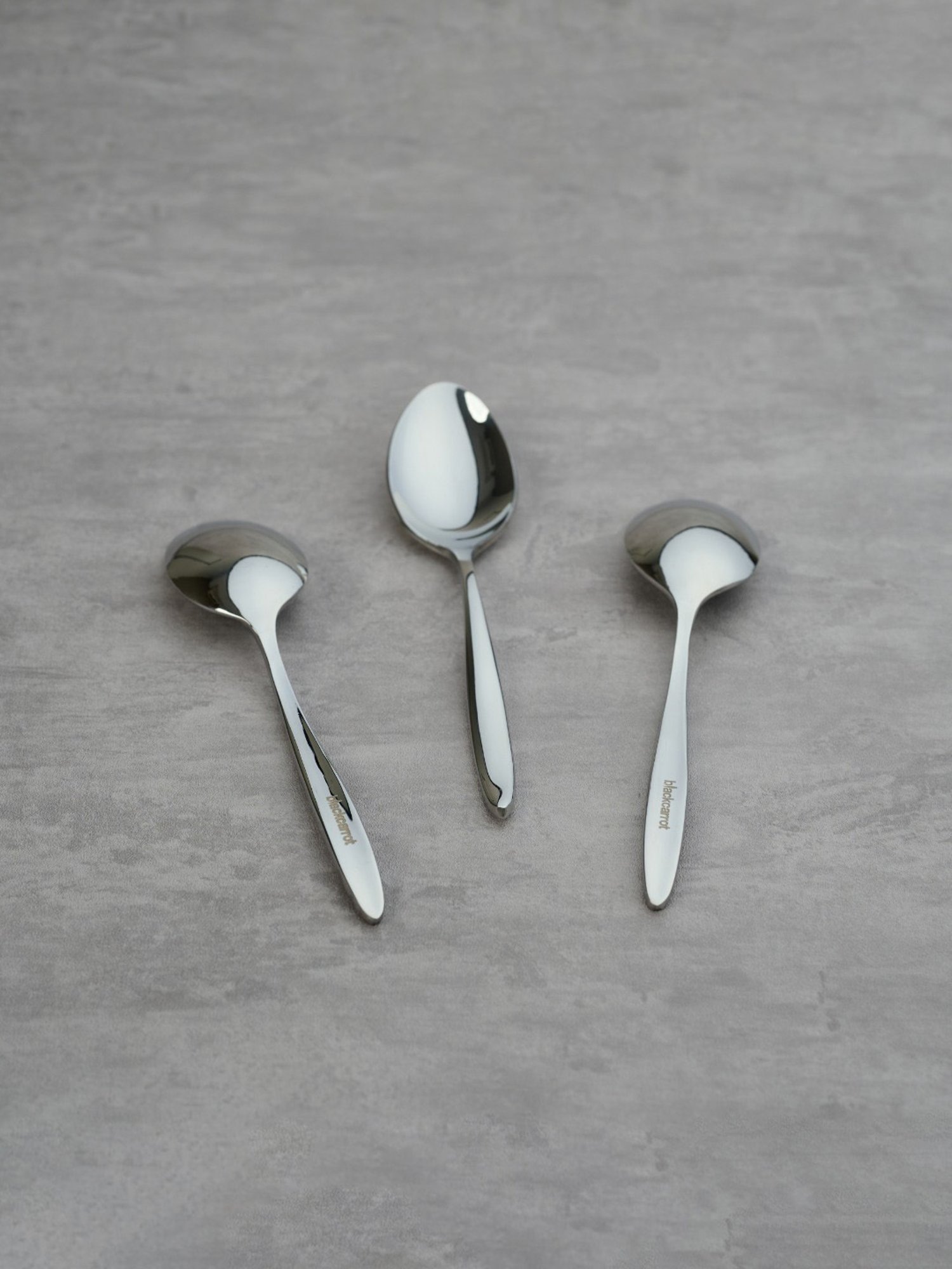 BlackCarrot Stainless Steel Spoon Set of 3