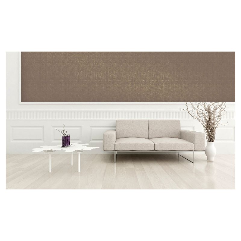 Devine Color Weave Peel & Stick Wallpaper Brown