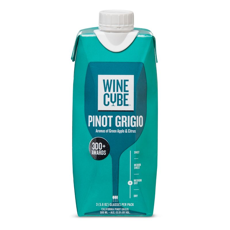 Pinot Grigio White Wine - 500ml Carton - Wine Cube™