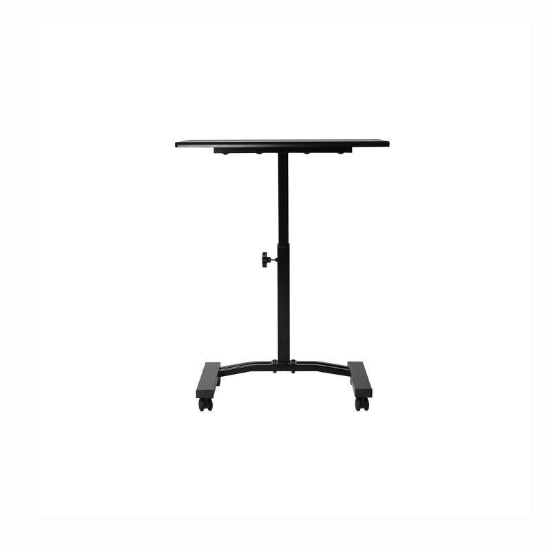 Airlift Mobile Adjustable Height Solid Top Laptop Desk Cart Black - Seville Classics