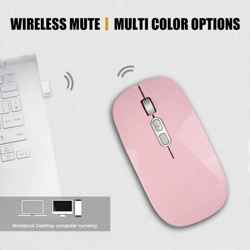 M103 Bluetooth Wireless Dual Mode Chargeable Mute Optical Mouse for Laptop PC