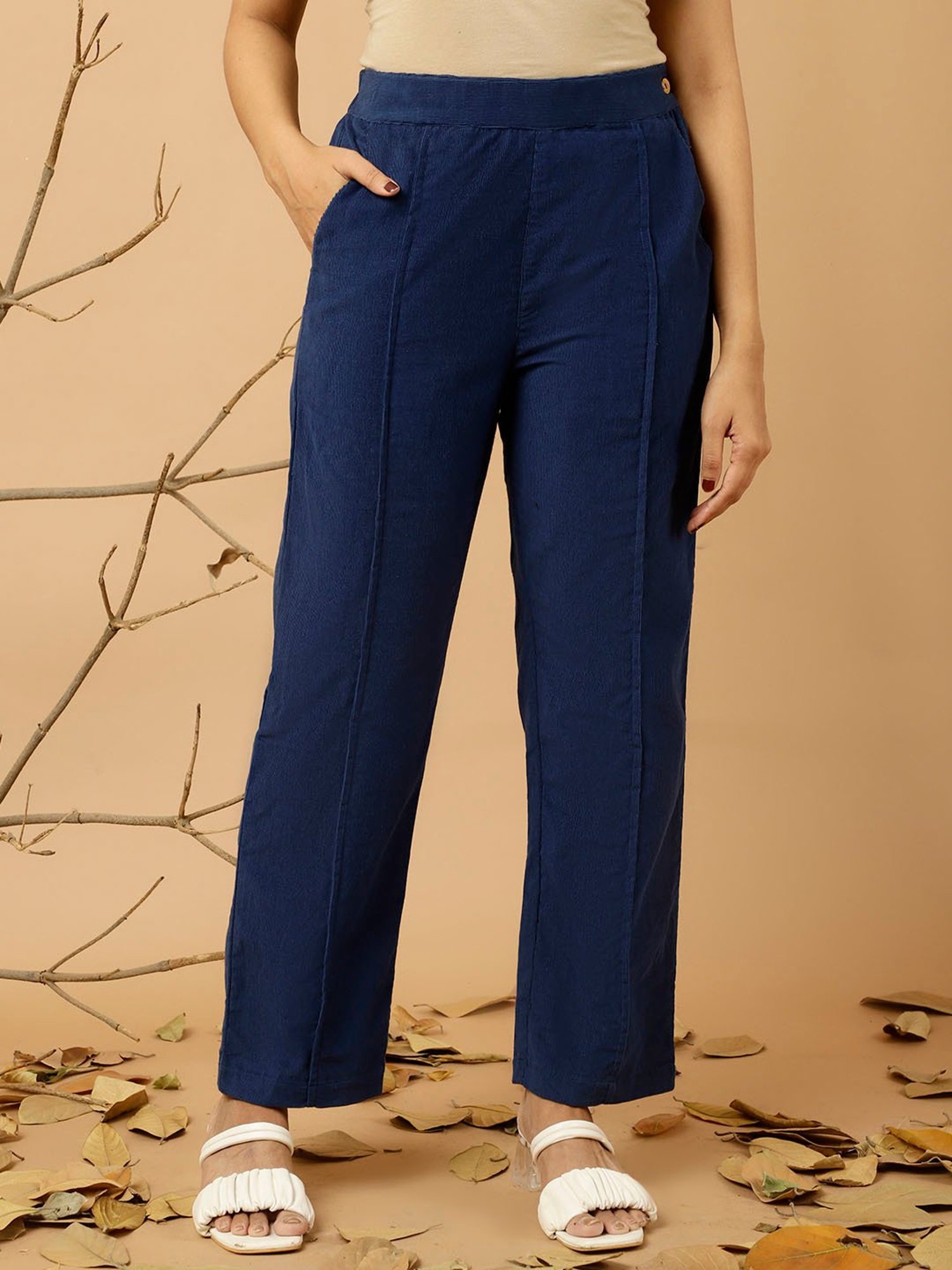 Jaipur Kurti Navy Pants