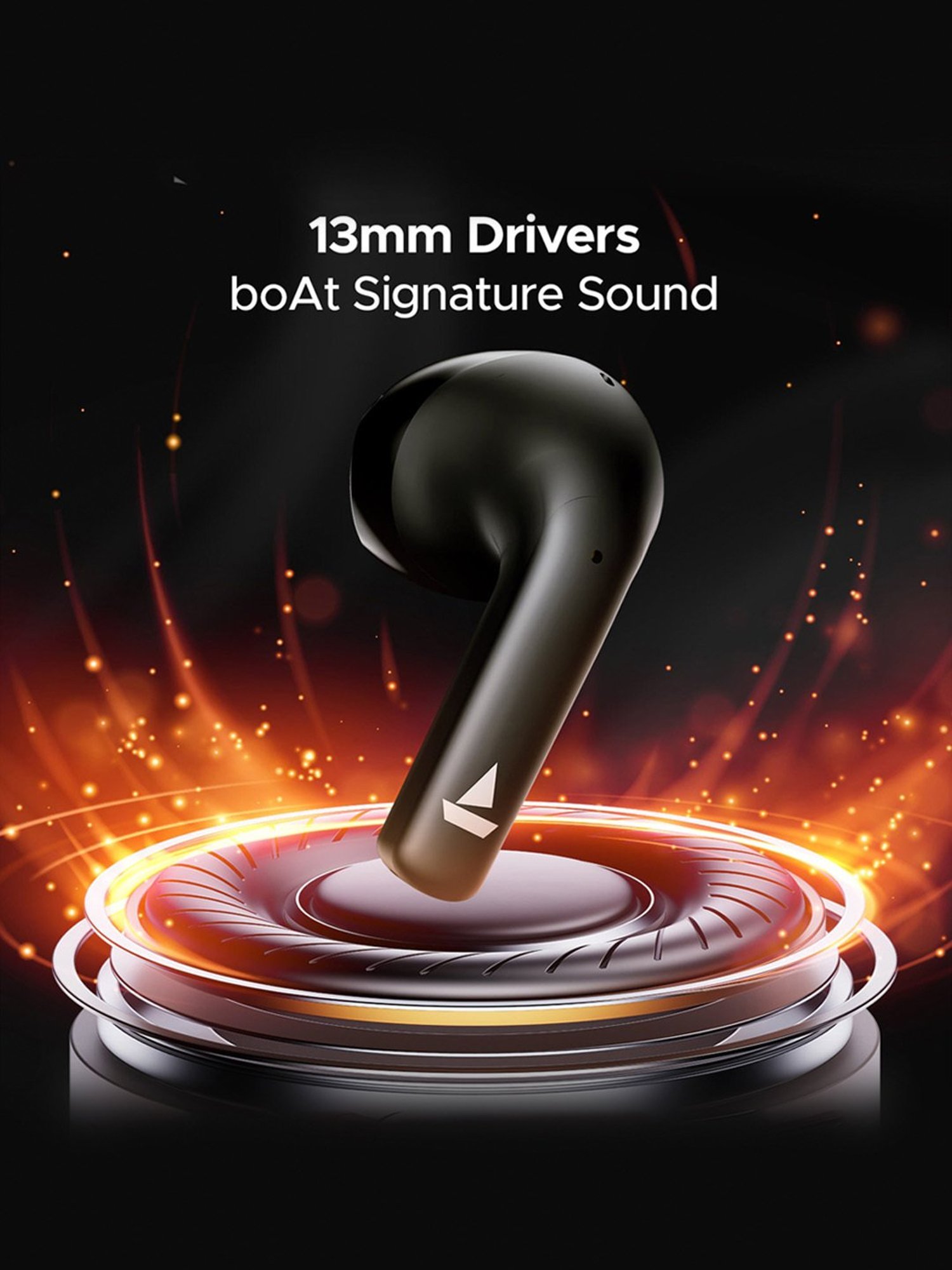 Boat Airdopes 125 In Ear Bluetooth Earbuds with 50H Playback, ENx Technology (Black, True Wireless)