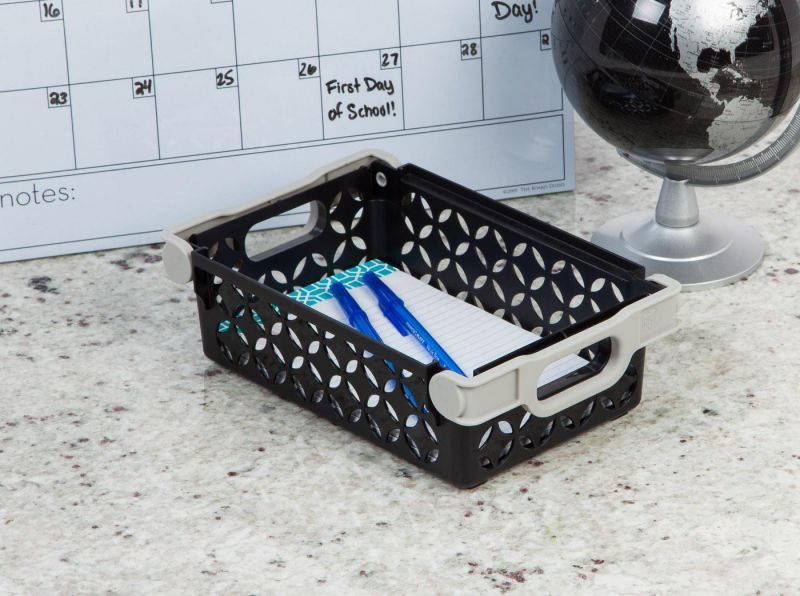 IRIS Small Decorative Basket, 1 Pack, Black