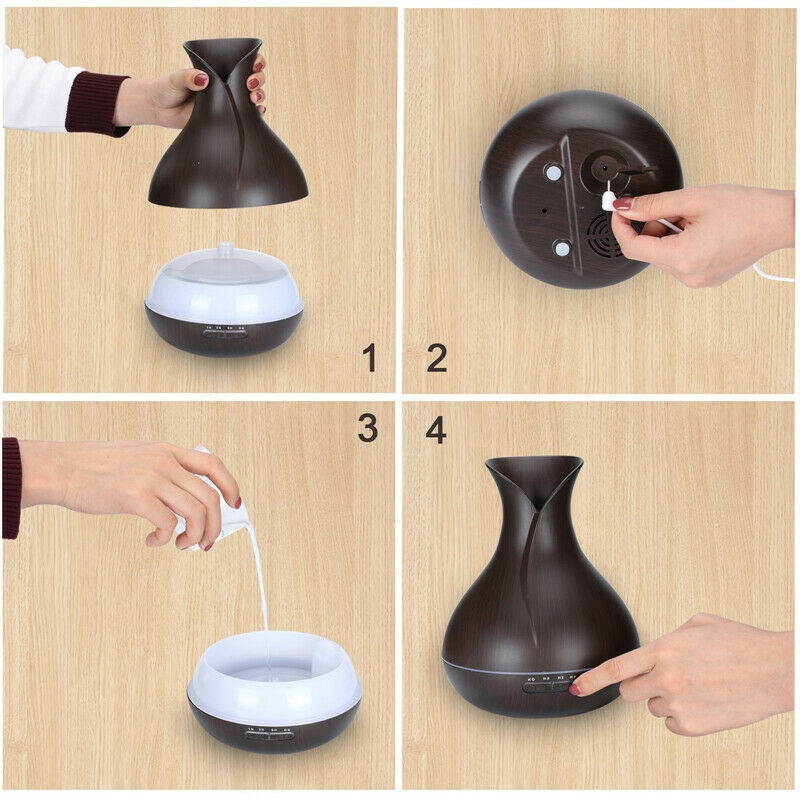 400ML Oil Diffuser Ultrasonic Aromatherapy Essential Humidifier Collection
