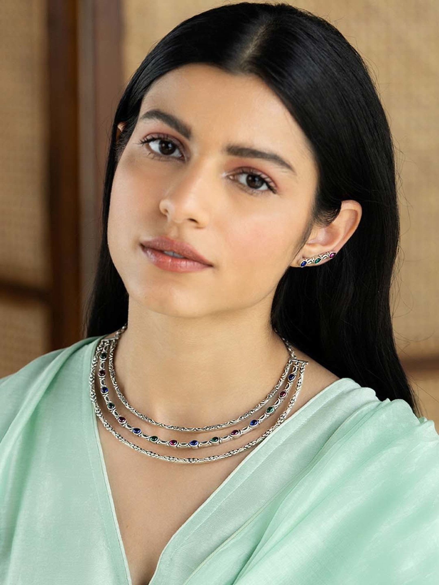 Shaya 92.5 Sterling Silver Feeling Futri Necklace for Women