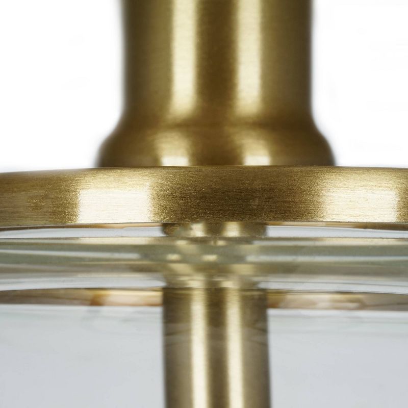 25" Glass Table Lamp Clear (Includes CFL Light Bulb) - Cresswell Lighting