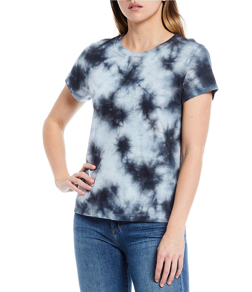 Sanctuary Tie Dye Crew Neck Short Sleeve Perfect Tee