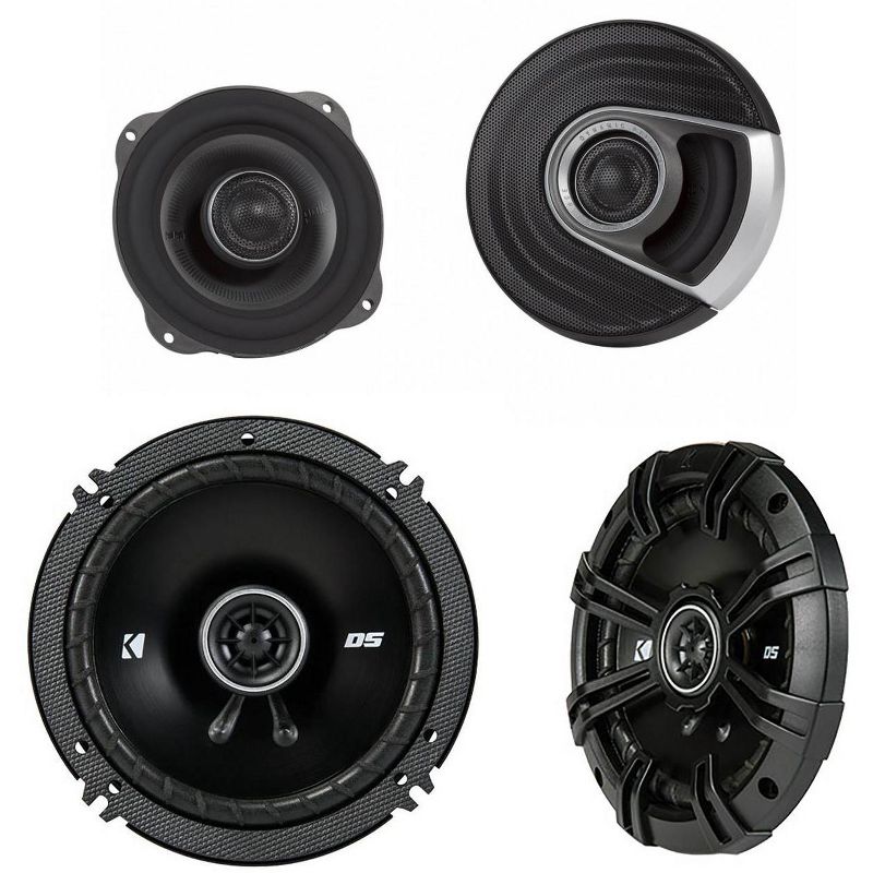 Polk Audio MM1 Series 5.25 Inch Speakers with Pair of Kicker 6.5 Inch Speakers