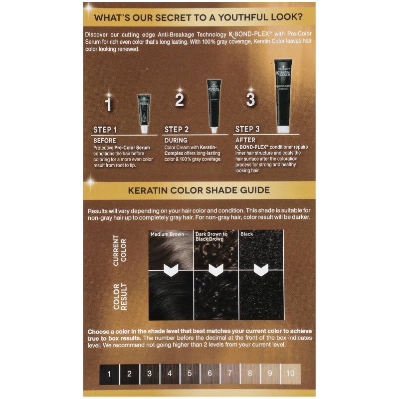 Schwarzkopf Keratin Color Jet Black Permanent Hair Color - 6.2oz