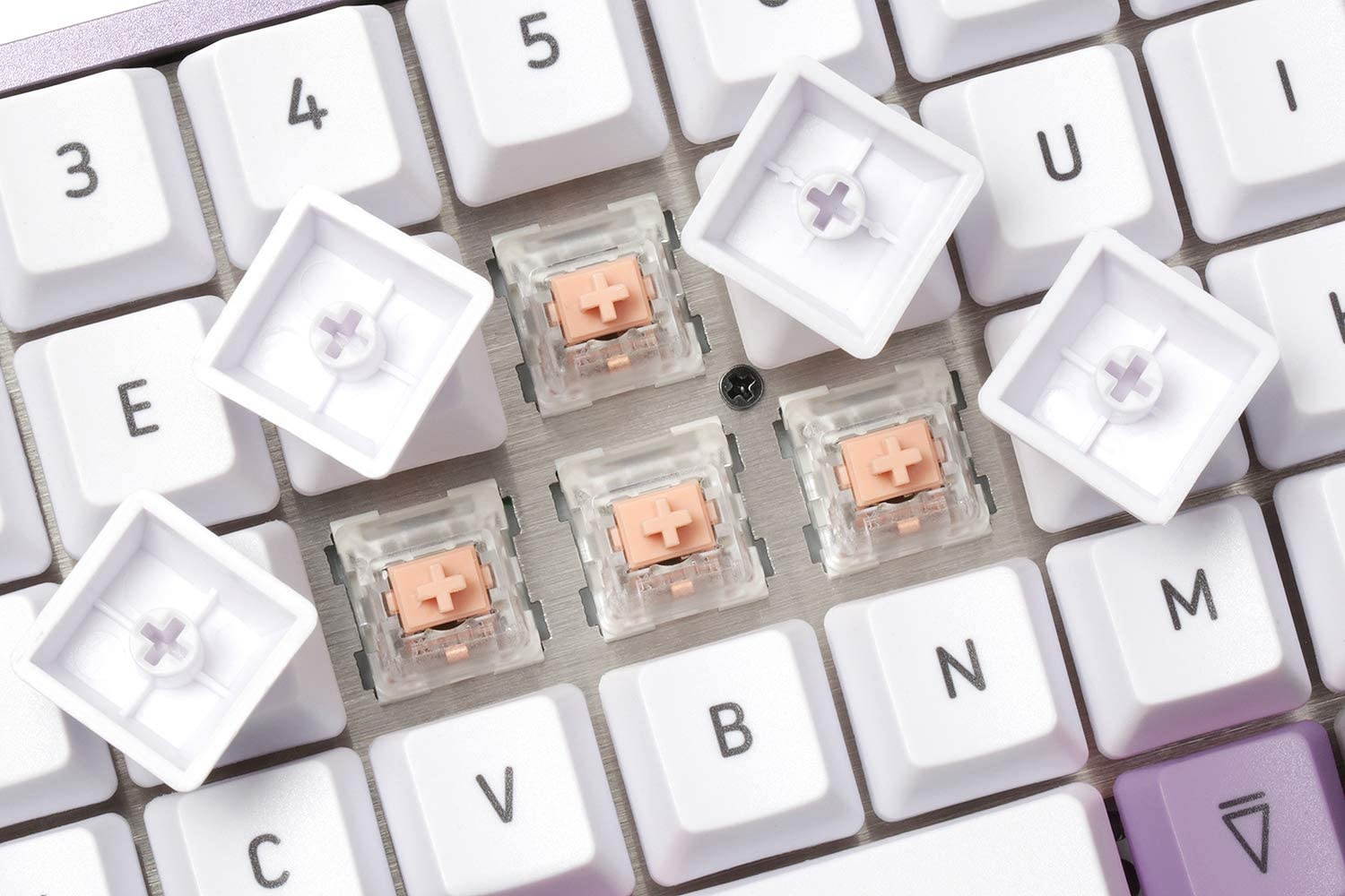 Drop + OLKB Preonic Acute Keycaps &mdash; Compact Ortholinear Form Factor, PBT Dye-subliminated Keycaps in OEM Profile, for Cherry MX Switches and Clones (Acute Keycaps)