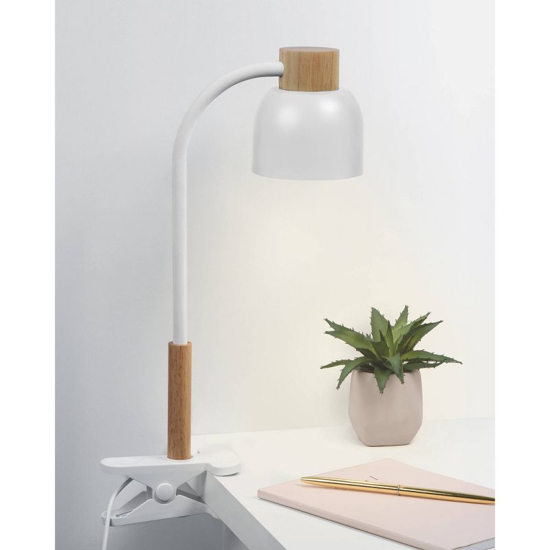 Wood Trim Easy Clamp Desk Lamp (Includes LED Light Bulb) - Merkury Innovations