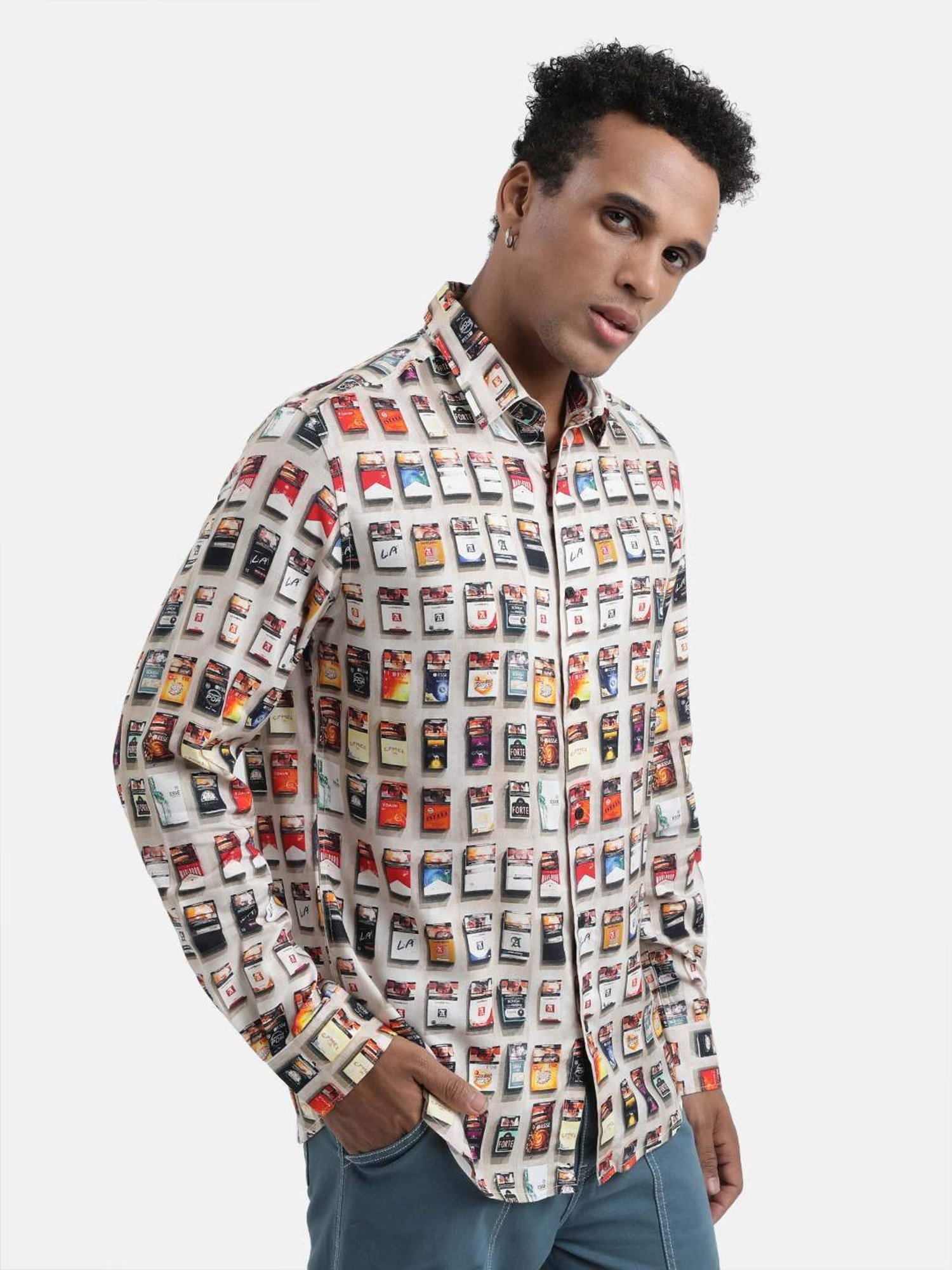 Bene Kleed Multicolored Regular Fit Printed Shirt