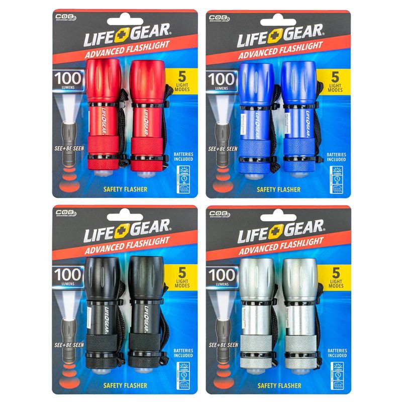Life Gear 2pk LED Mini-Max 100 Lumens