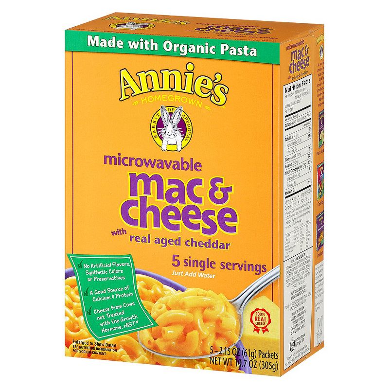 Annie's Homegrown Microwavable Macaroni & Cheese 5 ct